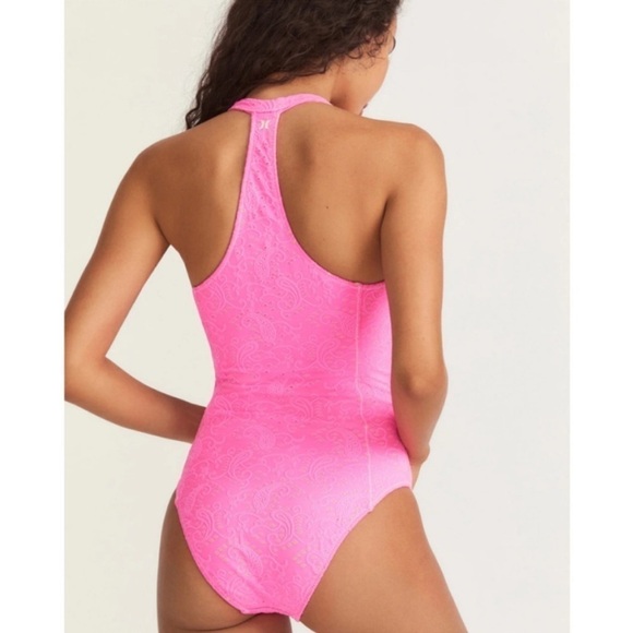 NWT LoveShackFancy x Hurley Eyelet Paisley One-Piece, XS - Picture 5 of 13